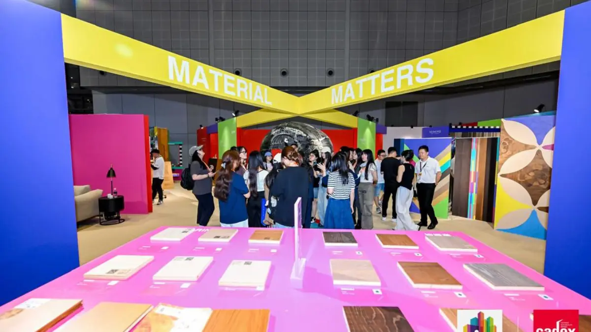 Visitors attending DOMOTEX asia/CHINAFLOOR 2025 at NECC Shanghai