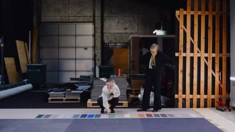 generative woven carpet by Snøhetta