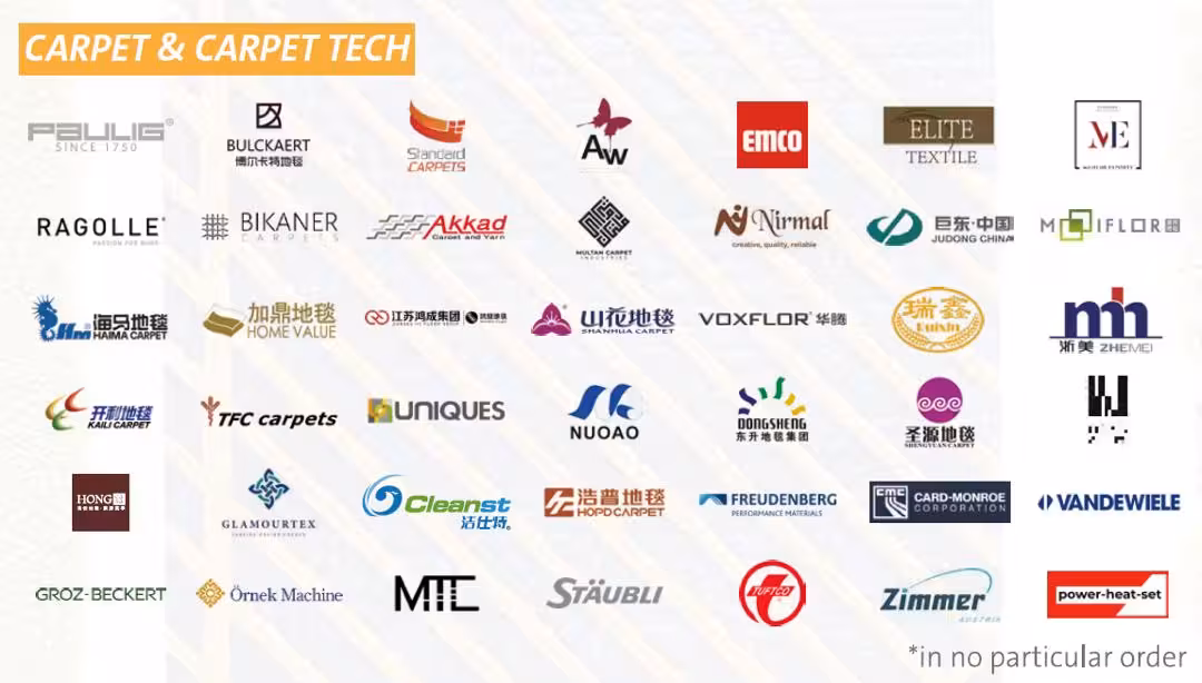 Exhibition hall of DOMOTEX asia/CHINAFLOOR 2026 with international flooring booths and global visitors in Shanghai