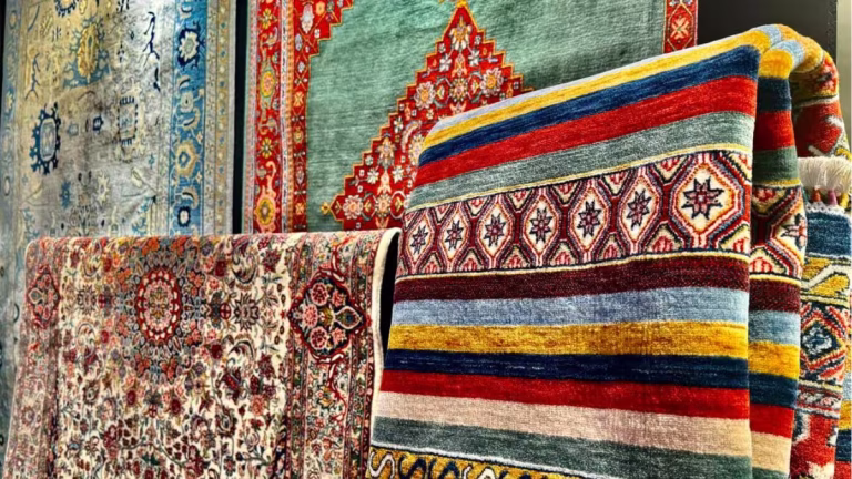 Iran carpet factory with outdated weaving machines and halted production lines