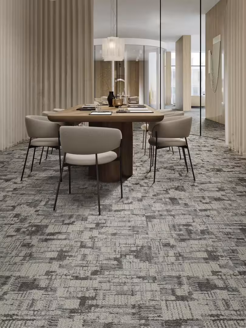 Tarkett Resonant Spaces carpet tile designs in modern office interior