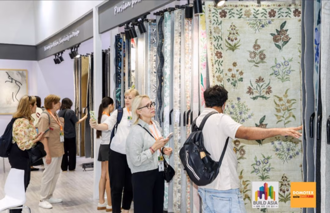 DOMOTEX asia/CHINAFLOOR 2026 flooring exhibition venue in Shanghai