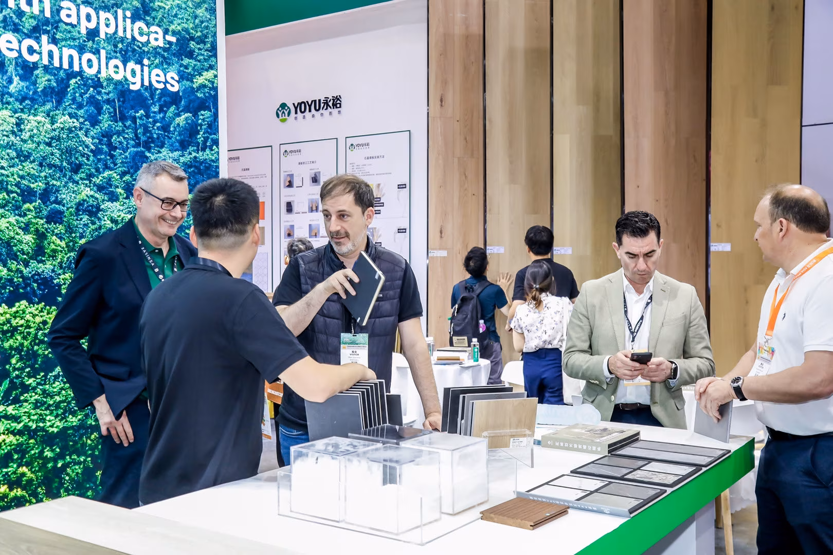 DOMOTEX asia CHINAFLOOR presentation booth at Korea Build Week exhibition