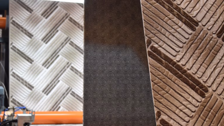 Carpet production at a Netherlands carpet manufacturing facility